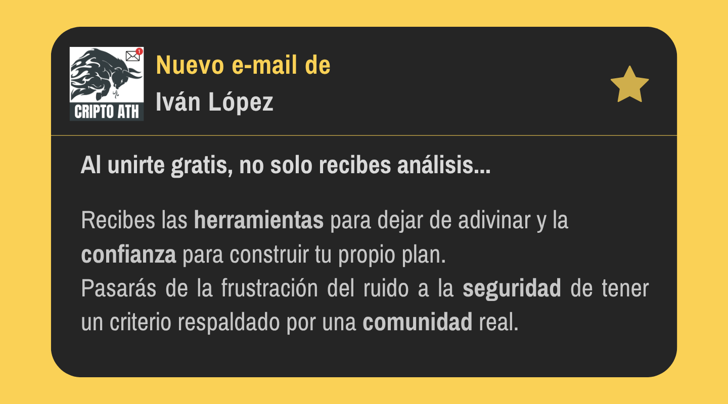 Ilustración de un email